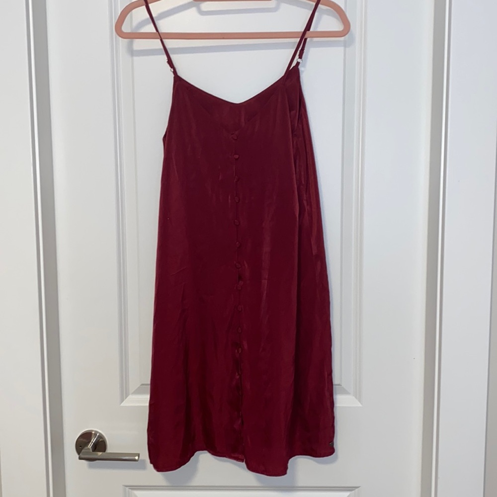 Ripzone burgundy Slip-dress